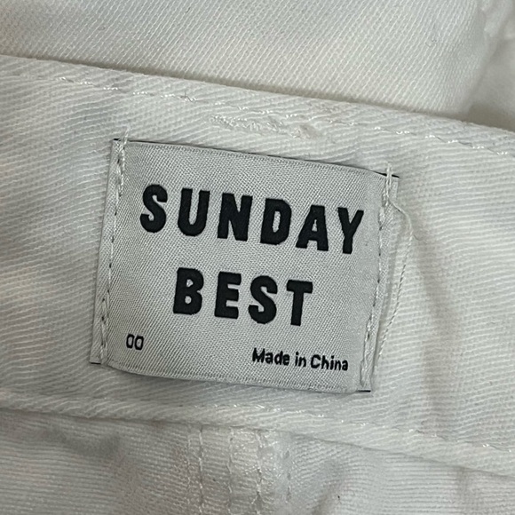 Aritzia Sunday Best Jaden Pant White Size 00 - Picture 7 of 9